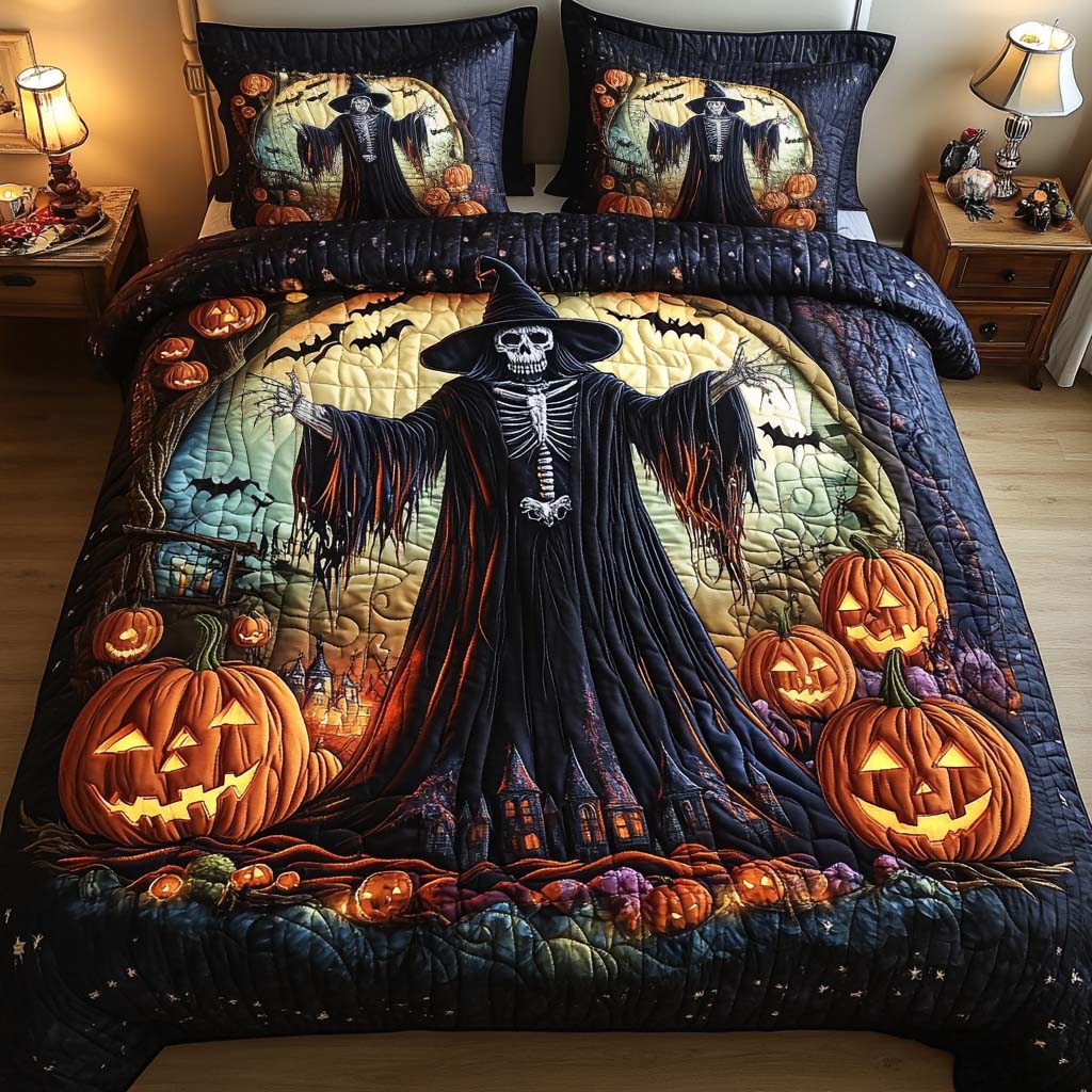 Bone Chiller 3-Piece Quilted Bedding Set NCU0NT9494