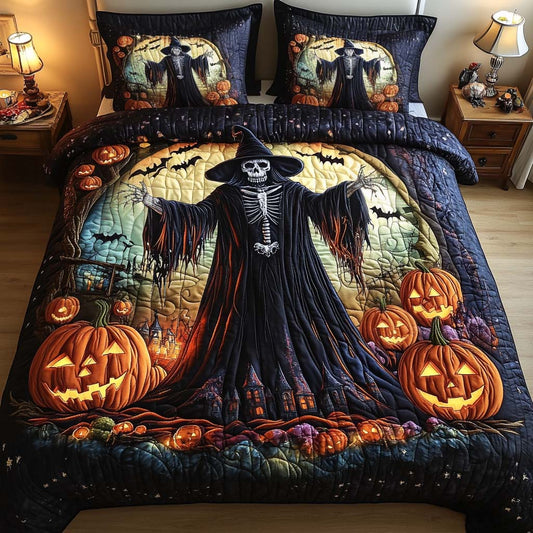 Bone Chiller 3-Piece Quilted Bedding Set NCU0NT9494