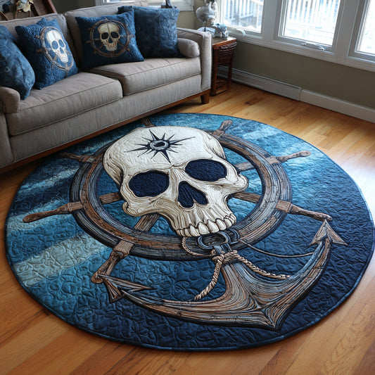 Bone Crusher Pirate Quilted Round Mat NCU0HH462