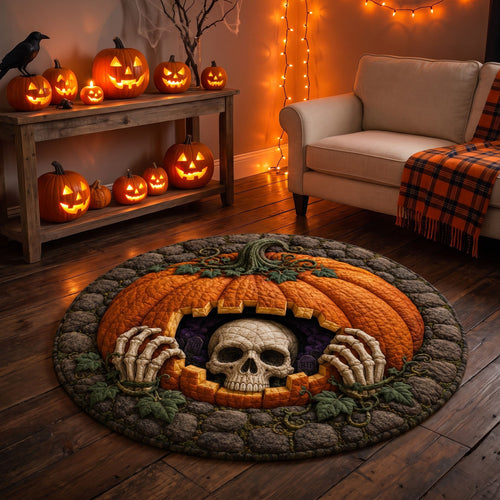 Bone Uprising Quilted Round Mat NCU0TD2892
