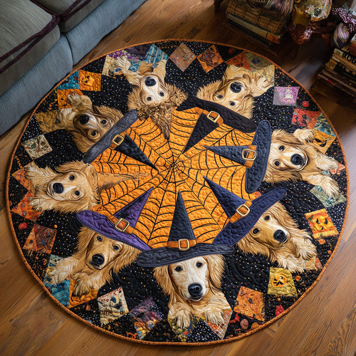 Boo Retriever Quilted Round Mat NCU0TH3260