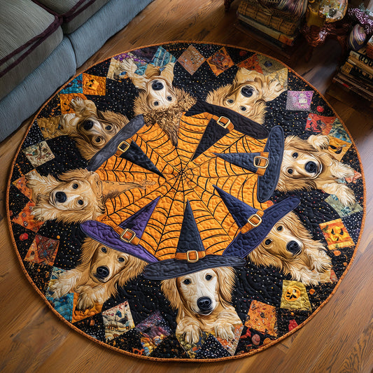 Boo Retriever Quilted Round Mat NCU0TH3260