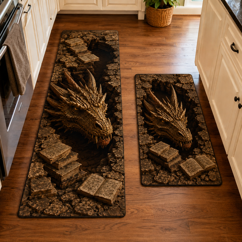 Book Dungeon Dragon Kitchen Area Rug NCU0DV9981