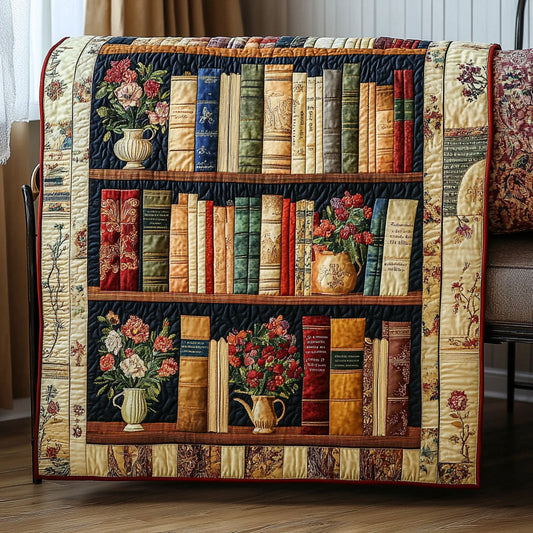 Book Bouquet Quilted Blanket NCU0PT5951