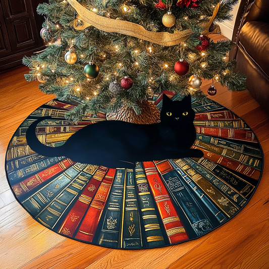 Book Circle Christmas Quilted Tree Skirt NCU0DK11426