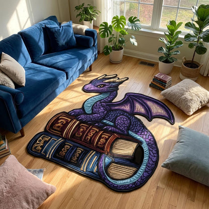 Book Dragon Custom Shape Area Rug NCU0DV9584
