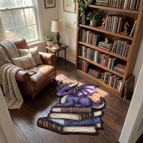 Book Guardian Custom Shape Area Rug NCU0DV9587