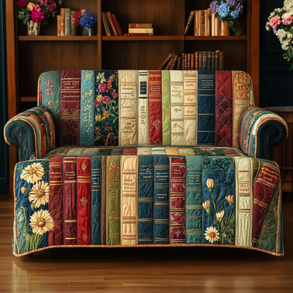 Book Haven Quilted Sofa Cover NCU0DK11172