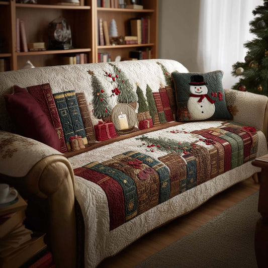 Book Haven Quilted Sofa Cover NCU0NT11437