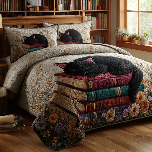 Book Naps 3-Piece Quilted Bedding Set NCU0VL3178