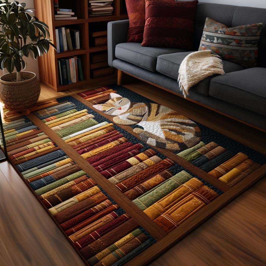Book Round Rug Book Nook Area Rug NCU0NT10607 – Vantique