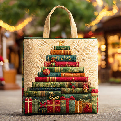 Book Pine Forest Quilted Tote Bag NCU0TD634