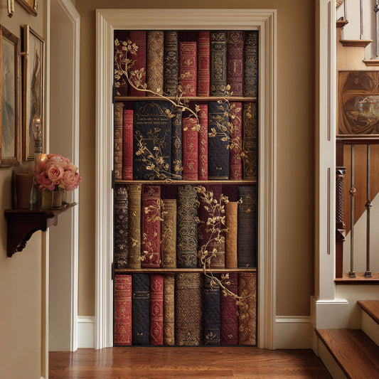 Book Sanctuary Quilted Door Cover NCU0DV8833