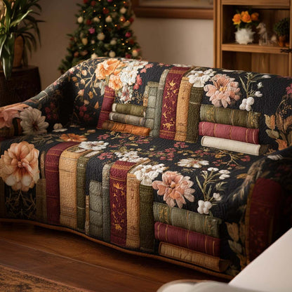 Bookish Calm Quilted Sofa Cover NCU0NT11439