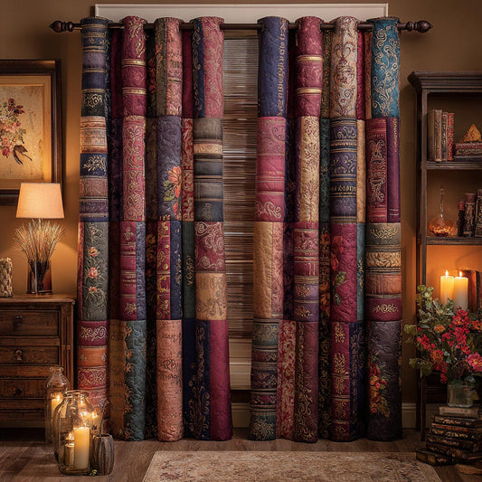 Bookish Charm Quilted Curtains NCU0DV9378