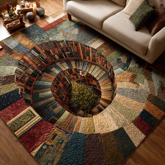 Bookish Christmas Area Rug NCU0NT11282