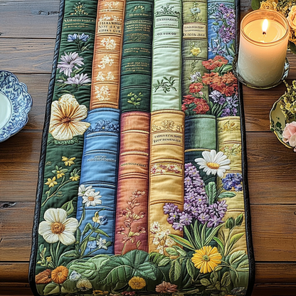 Bookish Garden Quilted Table Runner NCU0VH5339
