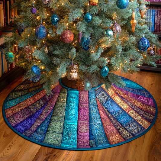 Booklight Dreams Christmas Quilted Tree Skirt NCU0TD1118