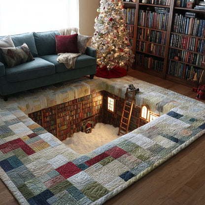Booklover Christmas Area Rug NCU0NT11283
