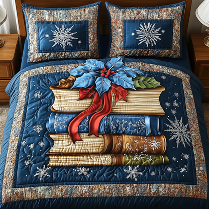 Books Before Bedtime 3-Piece Quilted Bedding Set NCU0TL2093