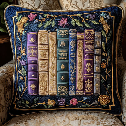 Books of the Garden Quilted Pillow Case NCU0PT5606