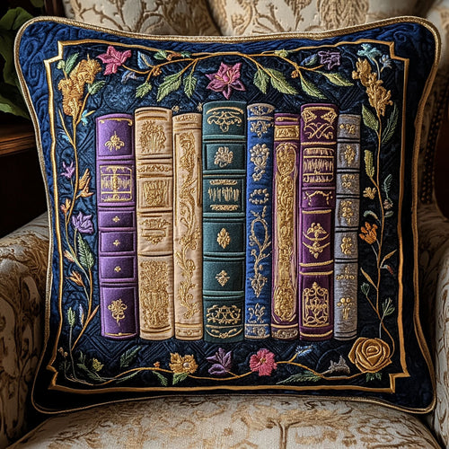 Books of the Garden Quilted Pillow Case NCU0PT5606