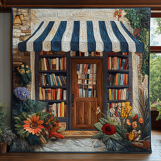 Bookworm Retreat Quilted Blanket NCU0DV3611