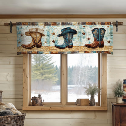 Boots and Hats Quilted Valance NCU0NT6672