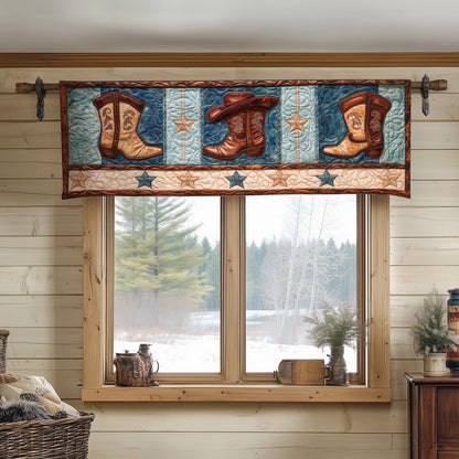 Boots and Hats Quilted Valance NCU0NT6678