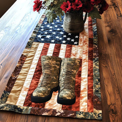 Boots of Honor Quilted Table Runner NCU0NT7694