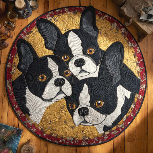 Boston Holiday Glow Quilted Round Mat NCU0XD695