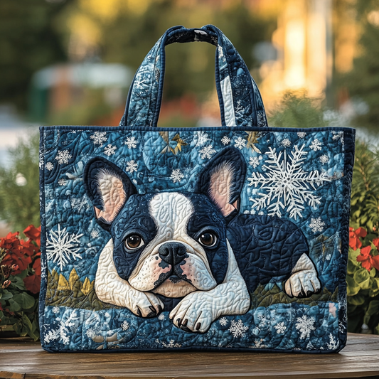 Boston Terrier Bliss Quilted Tote Bag NCU0DK9879