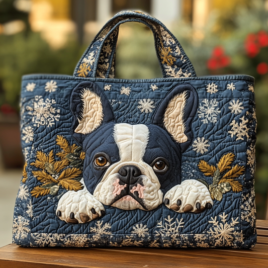 Boston Terrier Dream Quilted Tote Bag NCU0DK9878