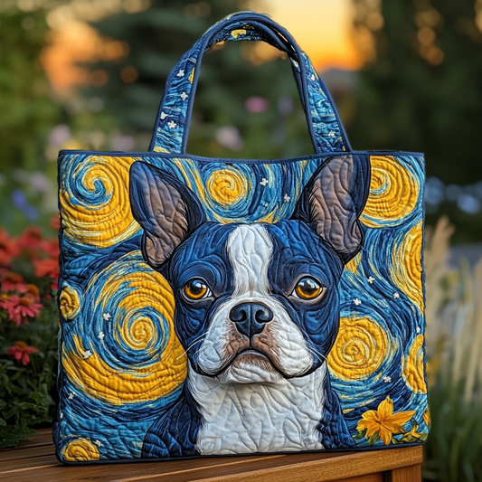 Boston Terrier Love Quilted Tote Bag NCU0DK9875