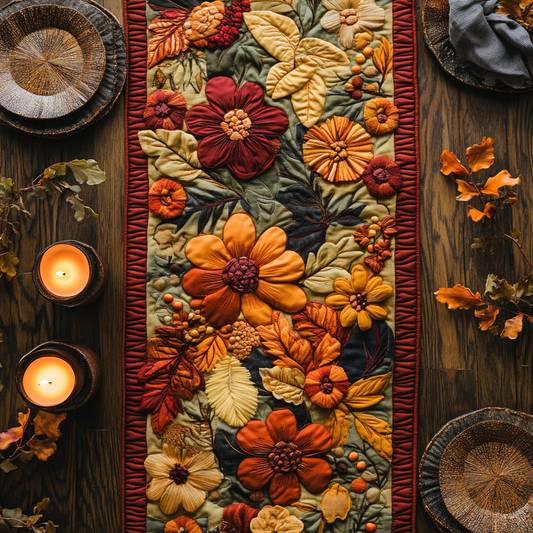 Botanic Bliss Quilted Table Runner NCU0VH3342