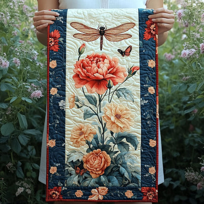 Botanical Elegance Quilted Table Runner NCU0PT4495