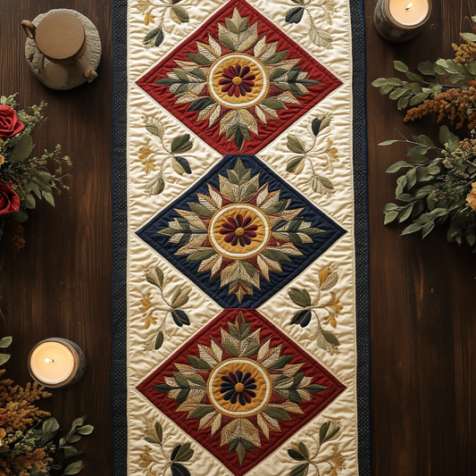 Botanical Grace Quilted Table Runner NCU0VH4019