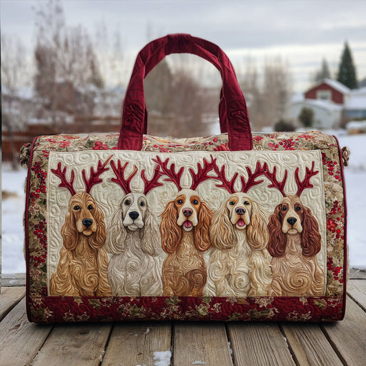 Bouncy Spaniel Quilted Duffle Bag NCU0PT9323