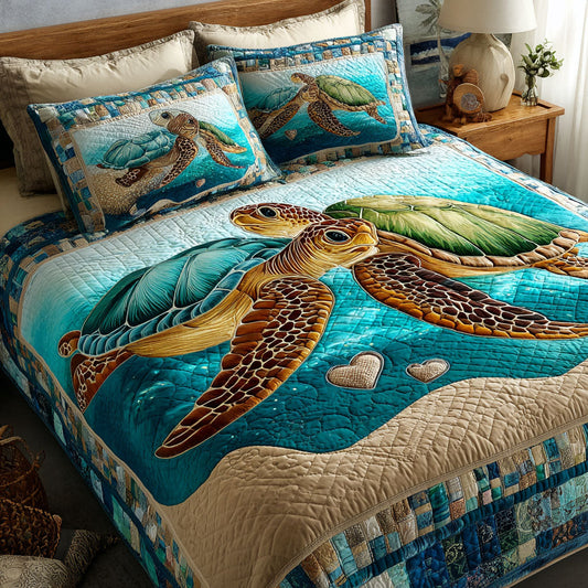 Bound By Love 3-Piece Quilted Bedding Set NCU0NT11756