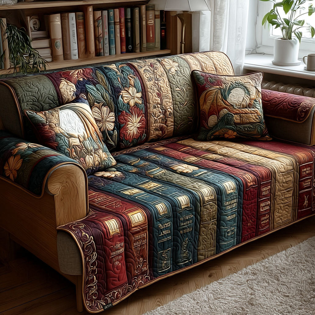 Bound Wisdom Quilted Sofa Cover NCU0PT9734