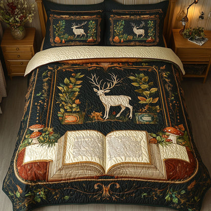 Bound in Tales 3-Piece Quilted Bedding Set NCU0PT5626
