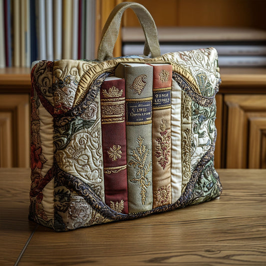 Bound to Read Quilted Tote Bag NCU0PT8133