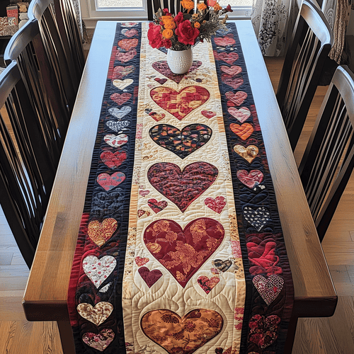 Boundless Love Quilted Table Runner NCU0TH2535