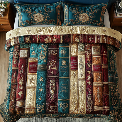 Boundless Stories 3-Piece Quilted Bedding Set NCU0DK4787