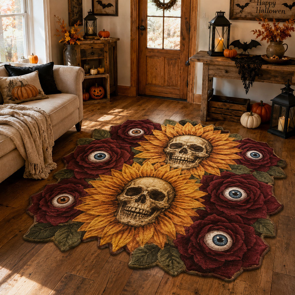 Bouquet of the Damned Custom Shape Area Rug NCU0PT11936