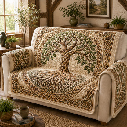 Braided Willow Harmony Quilted Sofa Cover NCU0VL3842