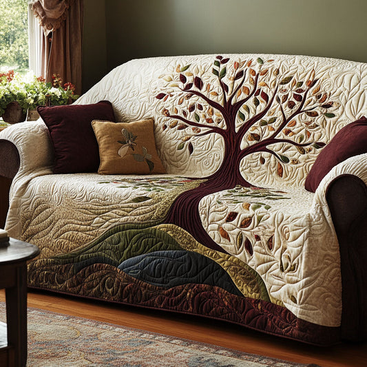 Branch Line Quilted Sofa Cover NCU0DK11658