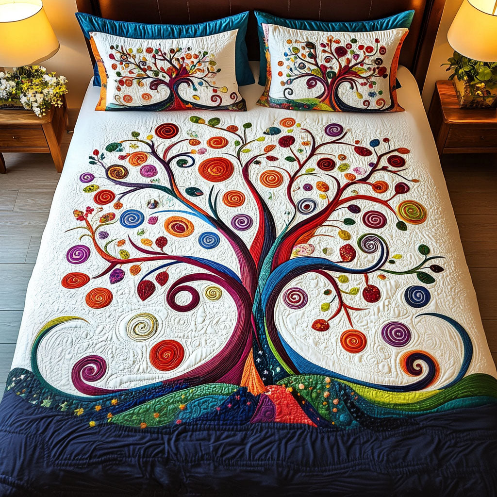 Marine Harmony 3-Piece Quilted Bedding Set NCU0TL766