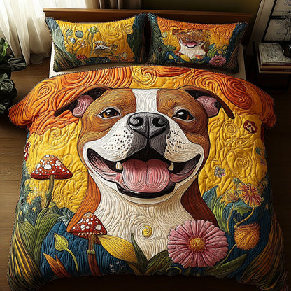 Brave Bark 3-Piece Quilted Bedding Set NCU0DV7444