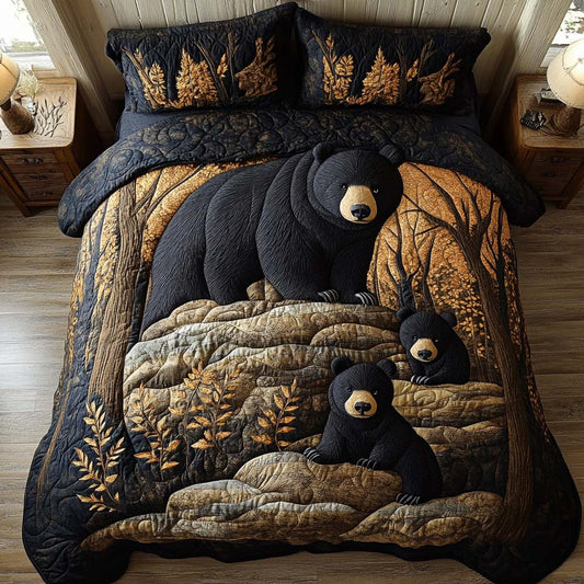 Brave Bear 3-Piece Quilted Bedding Set NCU0NT10518